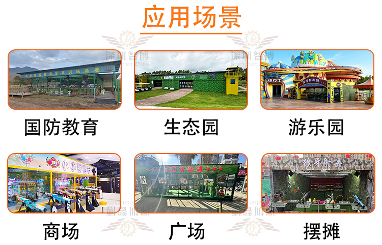 智博游乐气炮应用场景