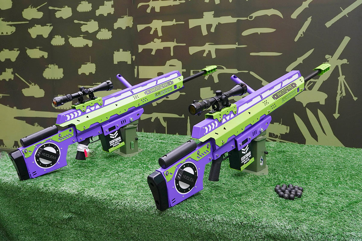 【百夫长】声光电游乐气炮枪-智博射击馆